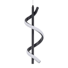 Pendente Espiral Alumínio Preto Space LLUM Bronzearte