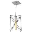 Pendente Estrela Aramado Perto Com Escovado