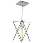 Pendente Estrela Aramado Perto Com Escovado