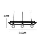 Pendente Eternity Hunter Trade Preto Para 3 Lâmpadas E27 Bivo