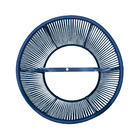 Pendente Externo Cone 1 Lâmpada Alumínio Azul Ibiza III Fibrarte