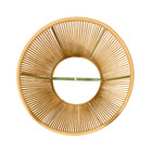 Pendente Externo Redondo 1 Lâmpada Alumínio Bege Fiji II Fibrarte