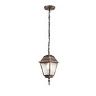 Pendente Externo 1 Lâmpada Ouro Velho Metal e Vidro Nancy Biancoluce