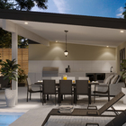 Pendente Externo 1 Lâmpada Preto Alumínio e Vidro IP43 Toulouse Biancoluce