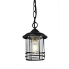Pendente Externo 1 Lâmpada Preto Metal e Vidro Dublin Biancoluce