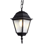 Pendente Externo 1 Lâmpada Preto Metal e Vidro Nancy Biancoluce