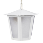 Pendente Externo Branco Metal Sextavado Inspire