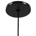 Pendente Externo Oval Alumínio e Corda Náutica Preto Kyoto Fibrarte