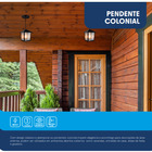 Pendente Externo Sextavado Vidro Liso Colonial Blumenau