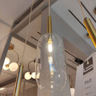 Pendente Filó Bella Bronze E Transparente 11x39cm 1xg9 5w Rz0