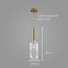 Pendente Filó Bronze Rz007 Bella + Led G9 5w Br. Quente St2823