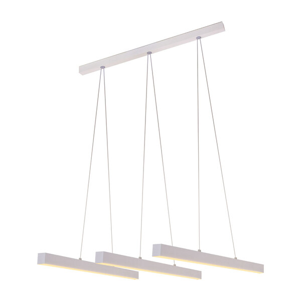 Pendente Fit 3 Led 16w 2200lm 725led 58x58x28cm Branco St1273