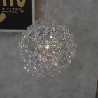 Pendente Flor Dente de Leão Ø25cm Cromado para G9