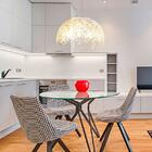 Pendente Flor Dente De Leão Ø60cm Com Cristais Legítimos Na C