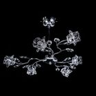 Pendente Flower Cristal 6 Lampadas G-9