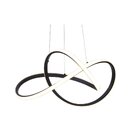 Pendente Fluire Preto Fosco Led 30w 3000k Bivolt Sb001b Bella