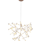 Pendente Folhas Cobre/dourado 80cm 45w 3000k