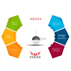 Pendente Foliate Bella na cor Madeira 30x15cm para 1 Lâmpada