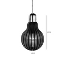 Pendente Formato Lâmpada Em MdF LED Integrado