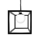 Pendente Frame Cor Preto 40x30cm Para 2 Lâmpadas G9 Bivolt