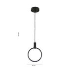 Pendente Frame Led 1x12w cct pto