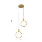 Pendente Frame Led 2x12w cct dou