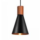 Pendente Fuji Premium Preto/cobre 25x15 5cm 6156