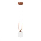 Pendente Gaber Globo 12cm 1xg9 Rose