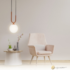 Pendente Gaber Globo 12cm 1xg9 Rose