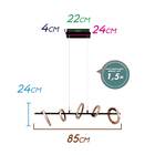 Pendente Ginga 85cm Led 26,9w 3000k Bella Bb011 St2436