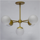 Pendente Globo Coin Dourado Fosco