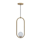 Pendente Globo Dome Champagne Fosco