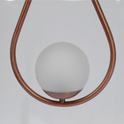 Pendente Globo Drop Rose Gold