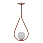 Pendente Globo Drop Rose Gold