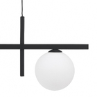 Pendente Globo Preto 3  Lâmpadas Spot Line