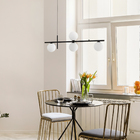 Pendente Globo Preto 3  Lâmpadas Spot Line