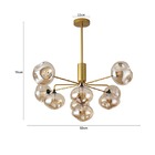 Pendente Globo Topus Bronze Nordecor 9g9 Ld5044b