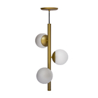 Pendente Globo Trois Dourado Fosco