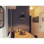 Pendente Gold 1 Lâmp 33cm Preto E Dourado Madeira Bivolt