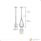 Pendente Gota Cobre 1l E27 - Spotline 779/1