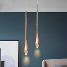 Pendente Gota D' Água Moderno Led Dourado Quarto Sala 220v