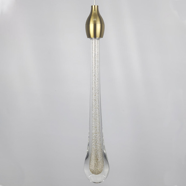 Pendente Gota Dourado Led 3000k Chandelie 102s-c1-do
