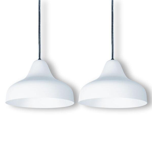 Pendente Gota Lewis Branco Kit Com 2