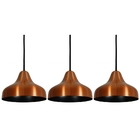 Pendente Gota Lewis Cobre Preto Kit Com 3