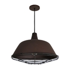 Pendente Gota Retrô Kaliupe Marrom Kit Com 5