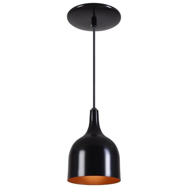 Pendente Gota Teat Luminária Lustre Alumínio Preto Fosco C/ C