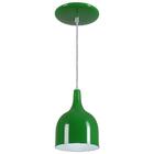 Pendente Gota Teat Luminária Lustre Alumínio Verde - Rei Da I