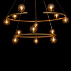 Pendente Grape Zr114-agd Ouro Globos Vidro + 13x G9 Bq Starlu