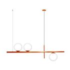 Pendente Haven Na Cor Cobre Com Globos Brancos Fosco Para 3 L