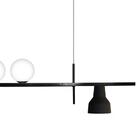 Pendente Haven Polar Preto Com Acabamento Cobre Para 2 Lâmpad